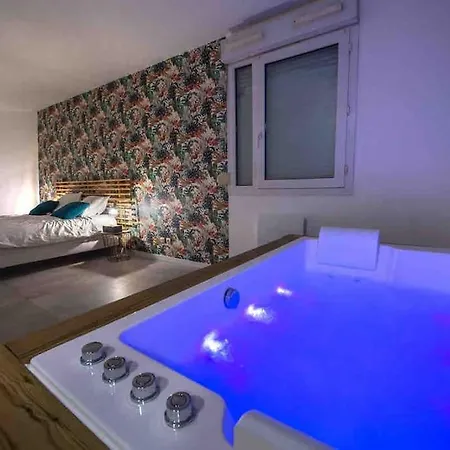 Avec Jaccuzzi 15 Min Du Centre De Lyon 아파트 빌뢰르반